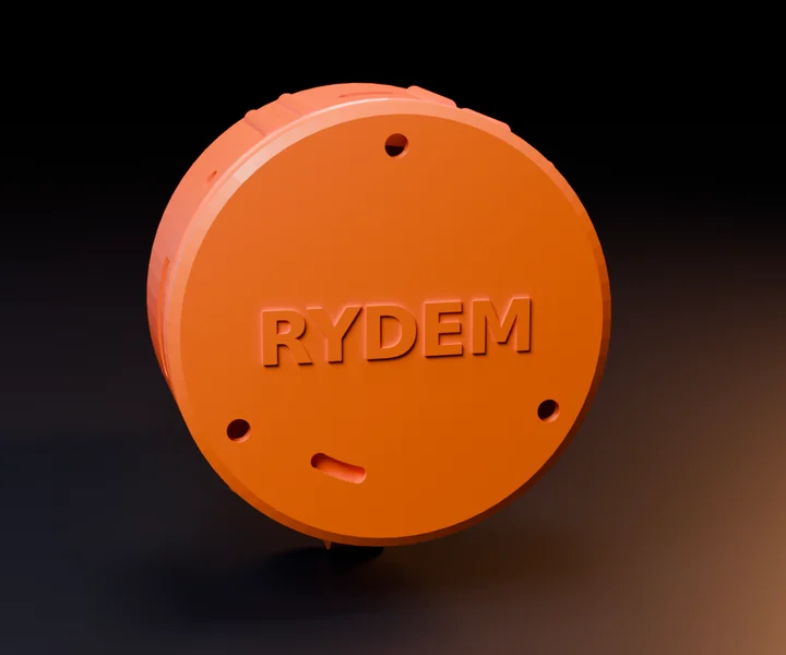 The Rydem Sensor's lid, with the RYDEM mark